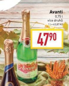 Billa Avanti nabídka
