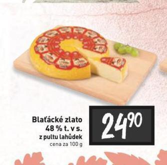 Billa Blaťácké zlato sýr nabídka