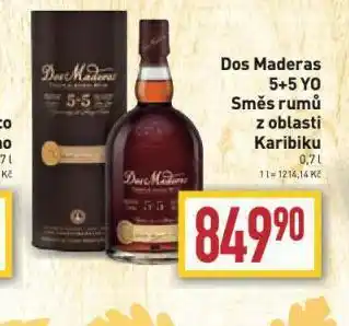 Billa Dos maderas 5+5 yo směs rumů z oblasti karibiku nabídka