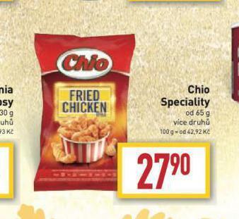 Billa Chio speciality nabídka