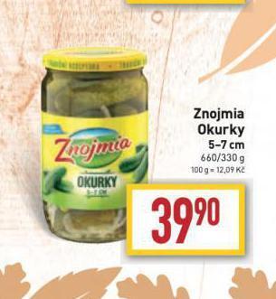 Billa Znojmia okurky nabídka