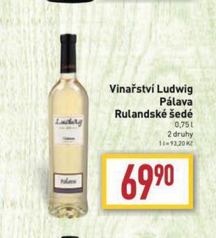 Billa Vinařství ludwig nabídka