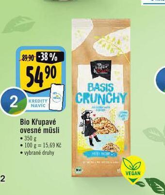 Jip Bio křupavé ovesné musli nabídka