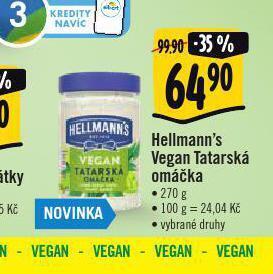 Jip Hellmann's vegan omáčka nabídka