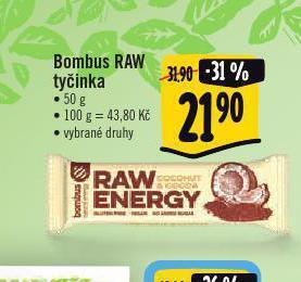 Jip Bombus raw tyčinka nabídka