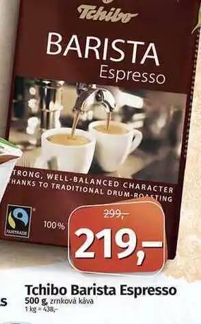 Coop Tchibo barista espresso 500 g, zrnková káva nabídka