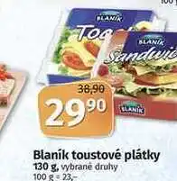 Blaník toustové plátky 130 g, vybrané druhy