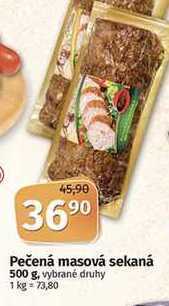 Coop Pečená masová sekaná 500 g, vybrané druhy nabídka