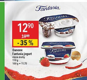 Globus Danone fantasia jogurt nabídka
