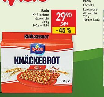 Globus Racio knäckebrot nabídka