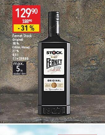 Globus Fernet stock originál nabídka