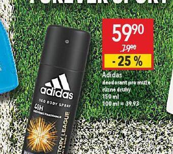 Globus Adidas deodorant nabídka