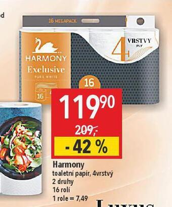 Globus Harmony toaletní papír nabídka