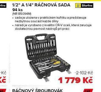 Auto Kelly 1/2" a 1/4" ráčnová sada nabídka