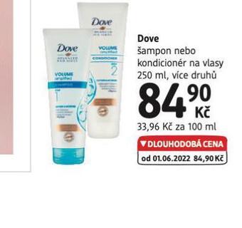dm drogerie Dove šampon, kondicioner nabídka