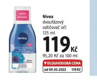 dm drogerie Nivea dvoufázový odličovač očí nabídka