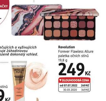 dm drogerie Revolution paletka očních stínů nabídka