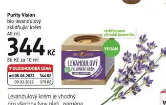 dm drogerie Puriti vision zklidňující krém nabídka