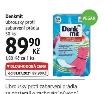 dm drogerie Denkmit ubrousky proti zabarvení prádla nabídka