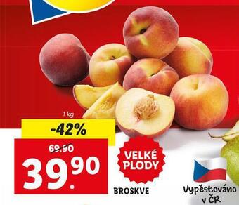 Lidl Broskve nabídka