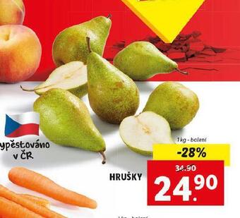 Lidl Hrušky nabídka