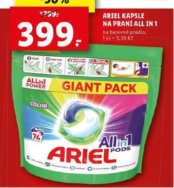 Lidl Ariel kapsle na praní nabídka