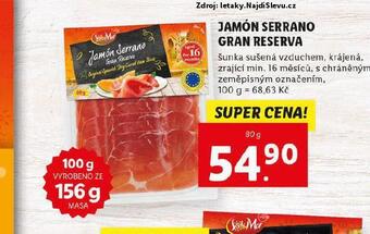 Lidl Jamón serrano gran reserva nabídka
