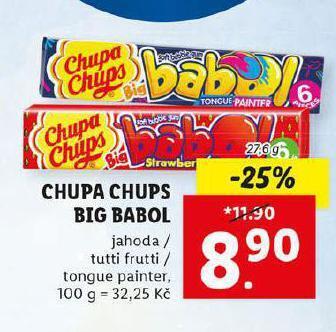 Lidl Chupa chups big babol nabídka