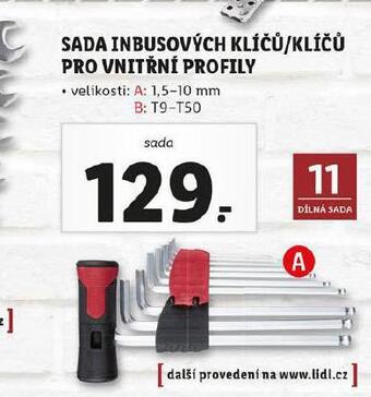 Lidl Sada klíčů nabídka