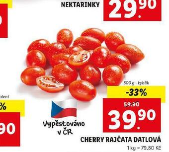 Lidl Cherry rajčata nabídka