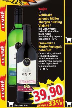 Norma Wajda müller thurgau nabídka