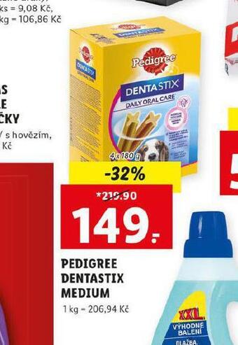 Lidl Pedigree dentastix pochoutky pro psy nabídka