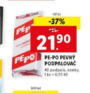 Lidl Pe-po pevný podpalovač nabídka