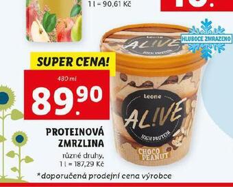 Lidl Proteinová zmrzlina nabídka
