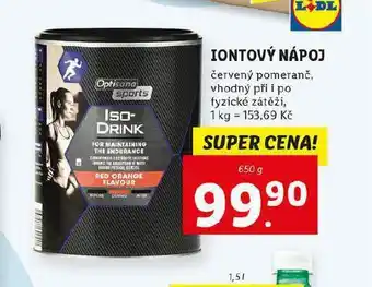Lidl Iontový nápoj nabídka