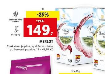 Lidl Merlot nabídka