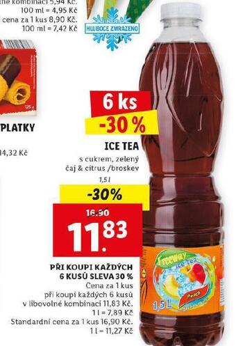 Lidl Ice tea nabídka