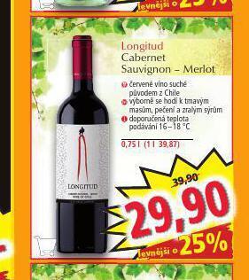 Norma Longitud cabernet sauvignon - merlot nabídka