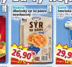 Norma Madeta jihočeský sýr na pánev neochucený nabídka