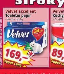 Norma Velvet excellent toaletní papír nabídka