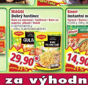 Norma Maggi dobrý hostinec nabídka