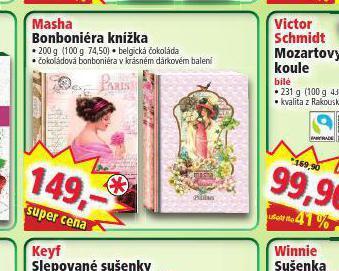 Norma Masha bonboniéra knížka nabídka