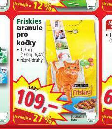Norma Friskies granule pro kočky nabídka