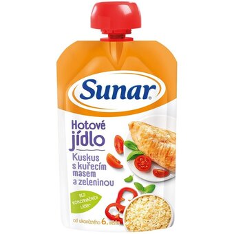 Sunar příkrm kuskus s kuřecím masem a zeleninou