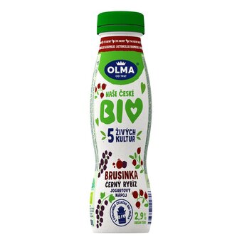 Olma bio jogurtový nápoj brusinka a černý rybíz