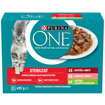 Rohlik.cz Purina one sterilcat výběr ve šťávě pro kočky (12×85 g) nabídka