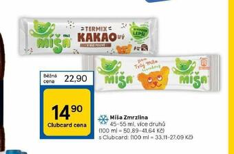 Tesco Míša zmrzlina nabídka