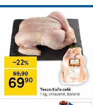 Tesco Kuře celé nabídka