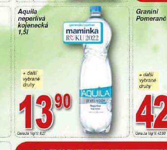 Lidl Aquila neperlivá kojenecká nabídka