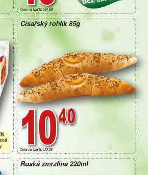 Lidl Císařský rohlík nabídka